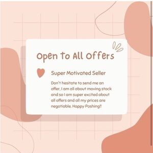 Open to all Offers